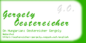 gergely oestereicher business card